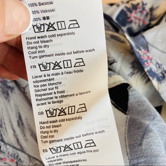 Billabong Pretty Daylight Bell Sleeve Top M navy - Picture 10 of 11